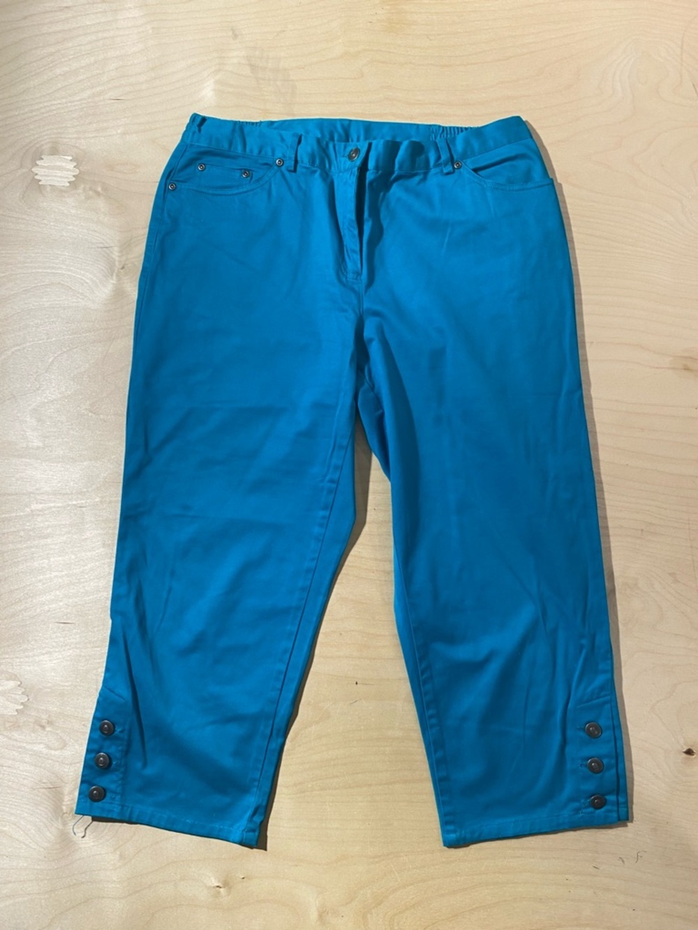 Ruby Rd. Teal Petite Pants 12P (QZ)